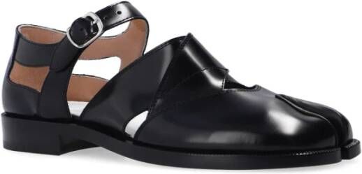 Maison Margiela Leren schoenen met splitteen Black Dames