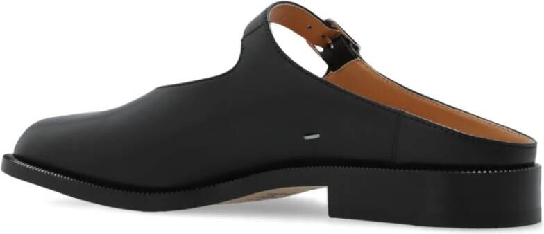 Maison Margiela Leren slides Black Dames