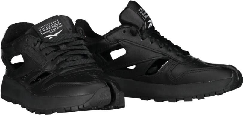 Maison Margiela Leren sneakers met uitsparingen Black Dames