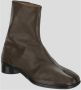 Maison Margiela Leren Tabi Laars Brown Heren - Thumbnail 1