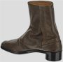 Maison Margiela Leren Tabi Laars Brown Heren - Thumbnail 2