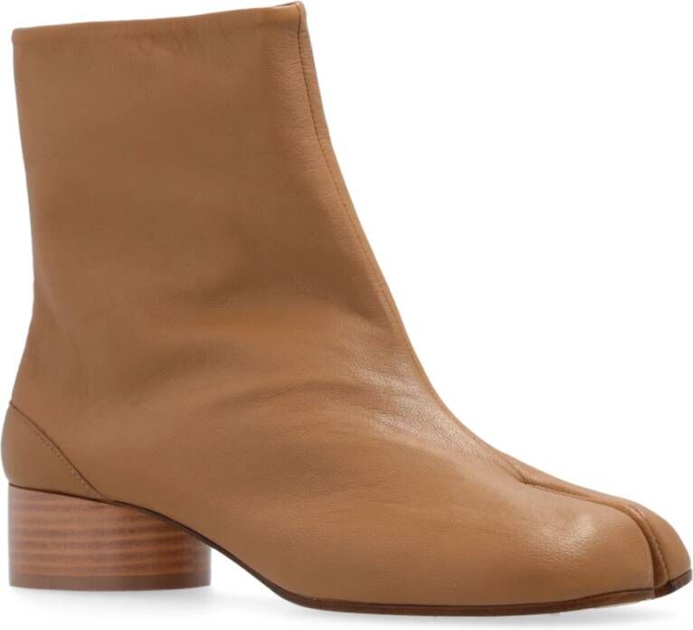 Maison Margiela Leren `Tabi` laarzen Brown Dames