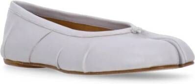 Maison Margiela Lila Leren Ballerina met Tabi-teen Purple Dames