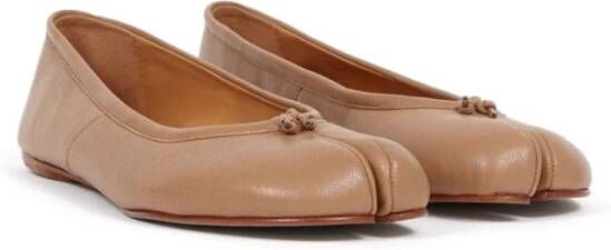 Maison Margiela Nude Tabi Ballerina Platte Schoenen Beige Dames