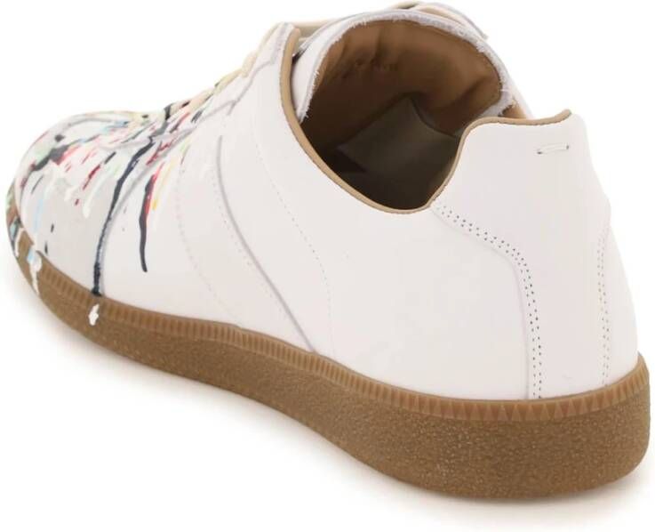 Maison Margiela paint spots replica sneakers Beige Heren