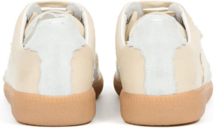 Maison Margiela Pastel Lace-Up Sneakers Beige Dames