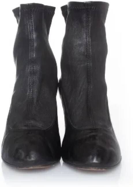 Maison Margiela Pre-owned Leather boots Black Dames