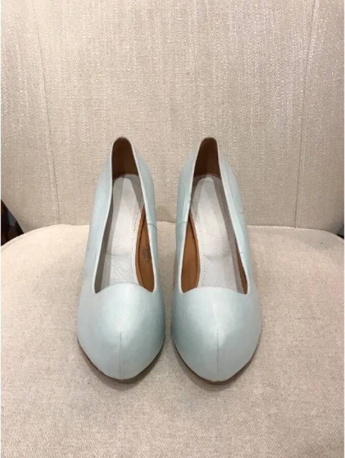 Maison Margiela Pre-owned Leather heels Blue Dames