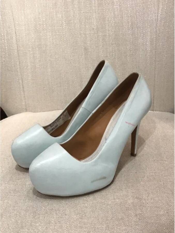 Maison Margiela Pre-owned Leather heels Blue Dames