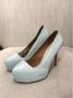 Maison Margiela Pre-owned Leather heels Blue Dames - Thumbnail 3