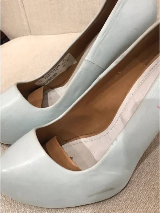 Maison Margiela Pre-owned Leather heels Blue Dames