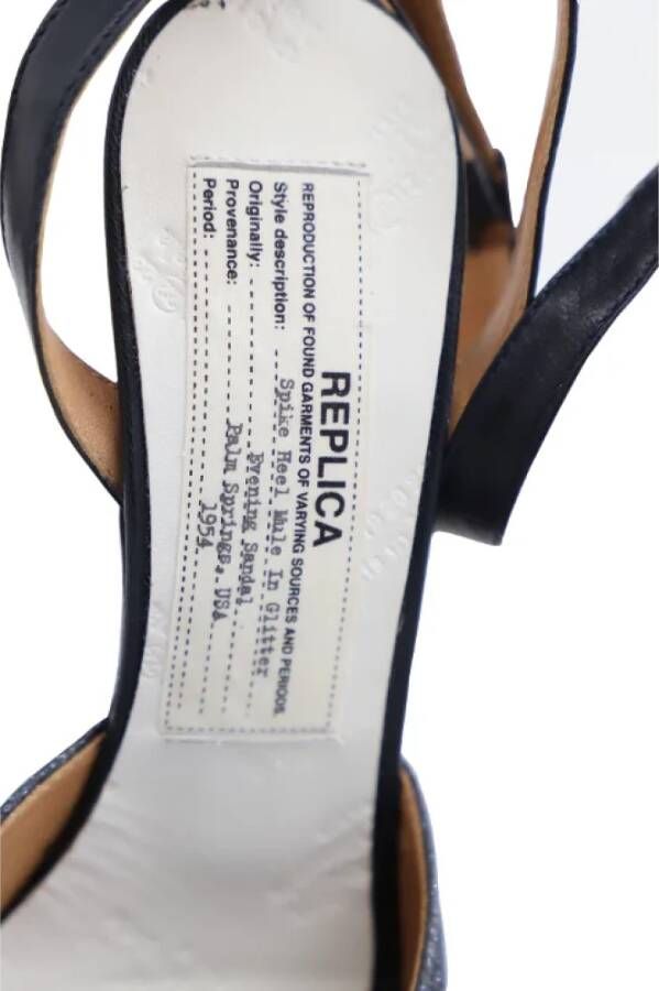 Maison Margiela Pre-owned Leather heels Blue Dames