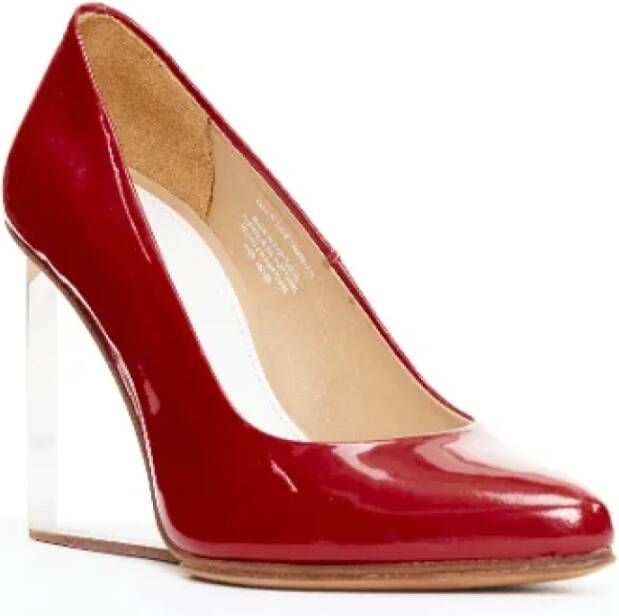 Maison Margiela Pre-owned Leather heels Red Dames