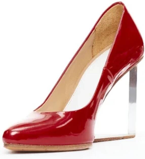 Maison Margiela Pre-owned Leather heels Red Dames