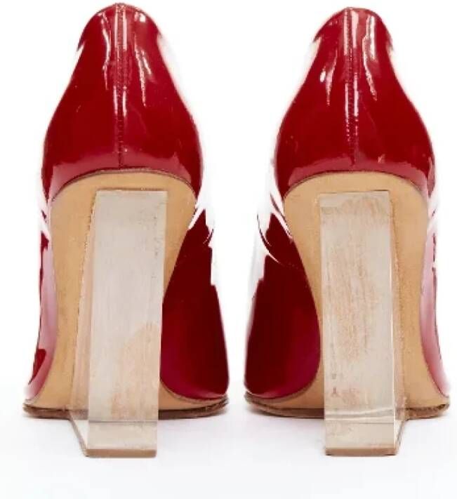 Maison Margiela Pre-owned Leather heels Red Dames