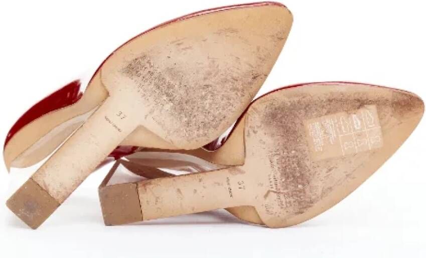 Maison Margiela Pre-owned Leather heels Red Dames