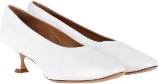 Maison Margiela Pre-owned Leather heels White Dames