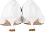 Maison Margiela Pre-owned Leather heels White Dames - Thumbnail 4