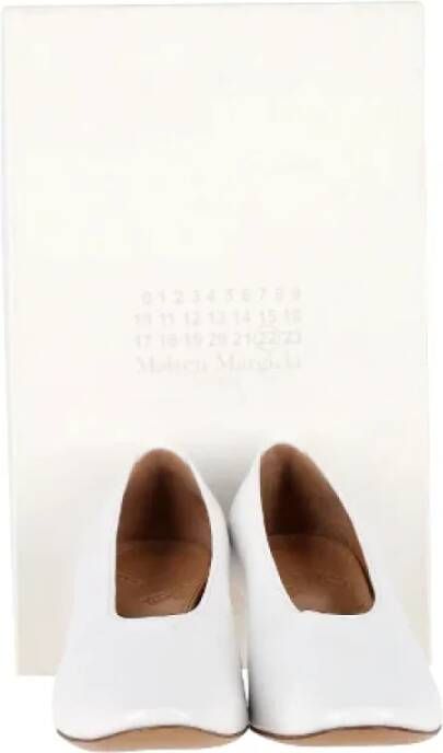 Maison Margiela Pre-owned Leather heels White Dames