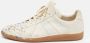 Maison Margiela Pre-owned Leather sneakers Beige Heren - Thumbnail 2