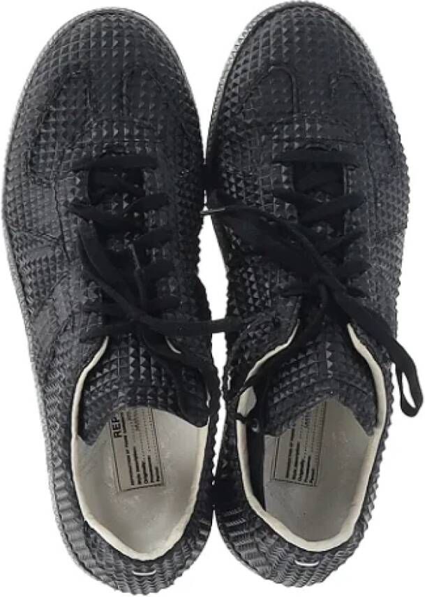 Maison Margiela Pre-owned Leather sneakers Black Dames