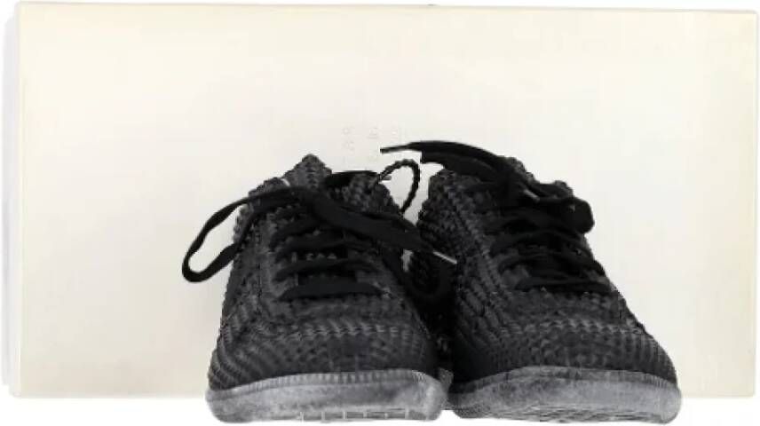 Maison Margiela Pre-owned Leather sneakers Black Dames