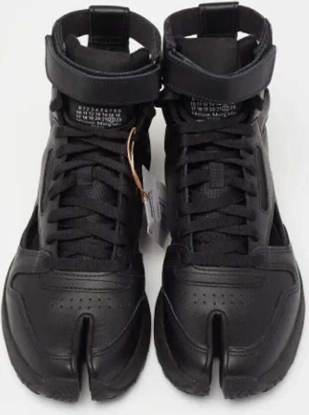 Maison Margiela Pre-owned Leather sneakers Black Dames