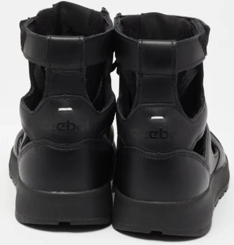 Maison Margiela Pre-owned Leather sneakers Black Dames