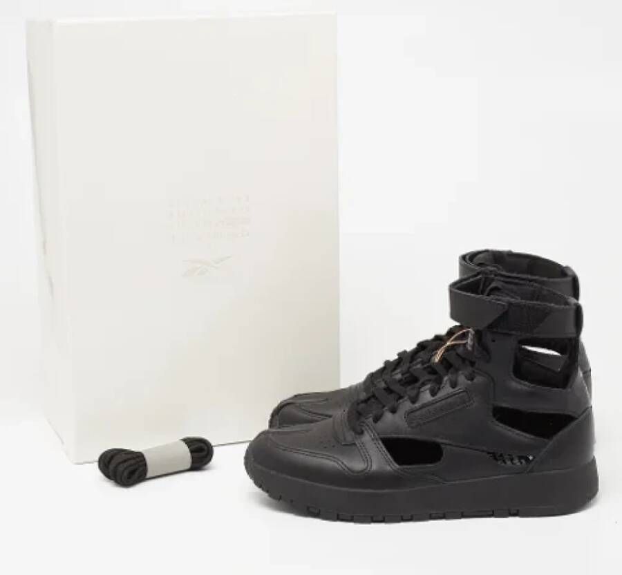 Maison Margiela Pre-owned Leather sneakers Black Dames