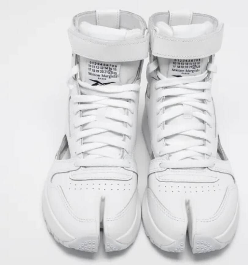 Maison Margiela Pre-owned Leather sneakers White Dames