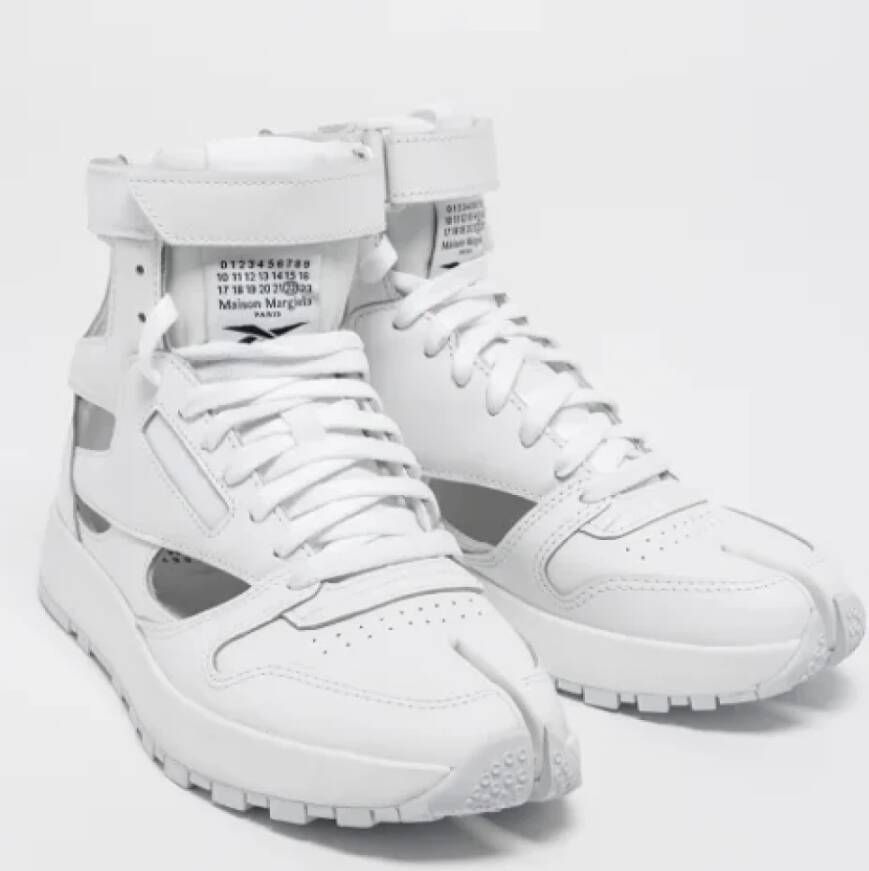 Maison Margiela Pre-owned Leather sneakers White Dames