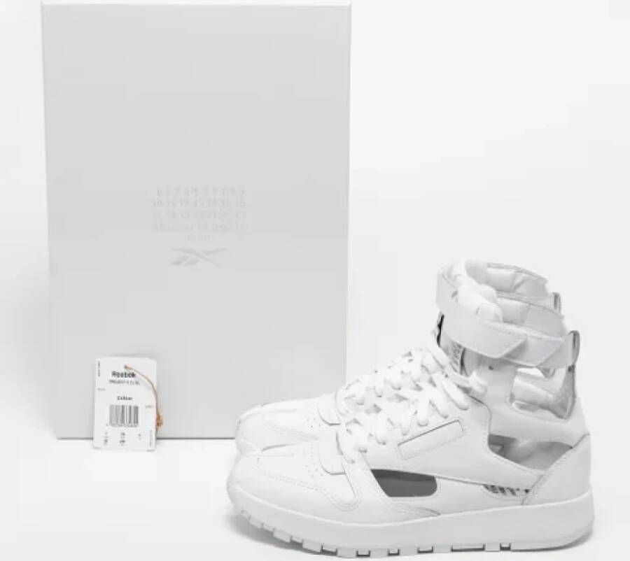 Maison Margiela Pre-owned Leather sneakers White Dames