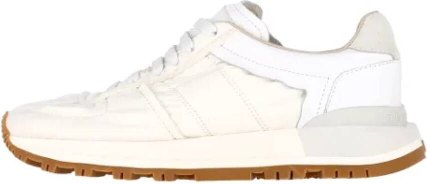 Maison Margiela Pre-owned Leather sneakers White Dames