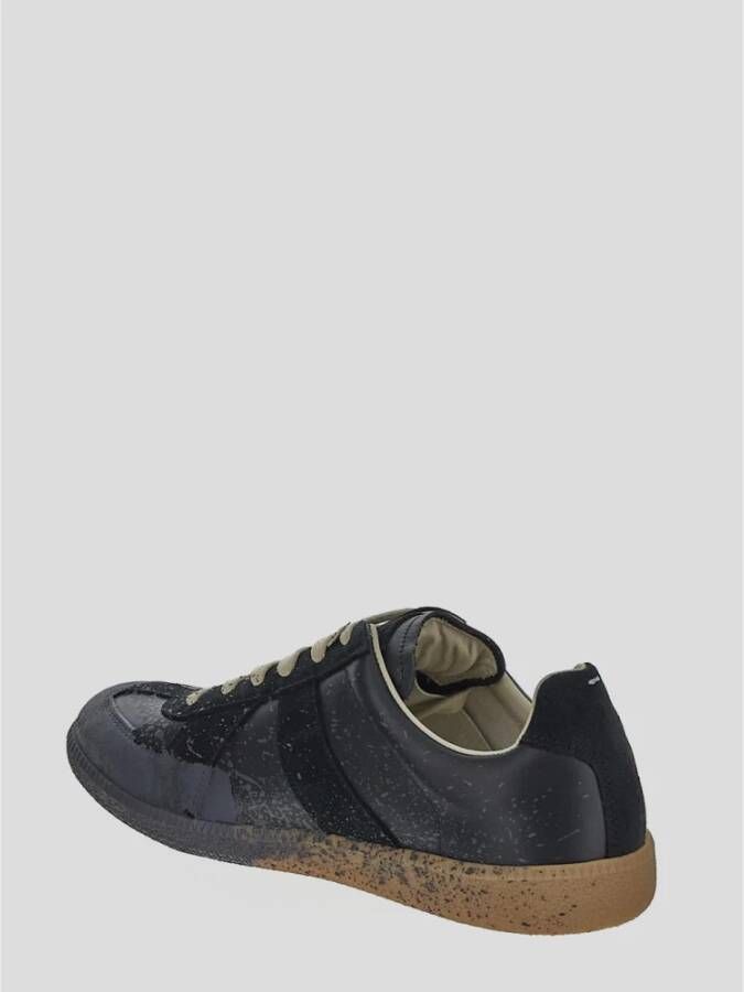 Maison Margiela Replica Sneakers met Ronde Neus Blue Heren