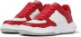 Maison Margiela Rode leren sneakers met kleurblok ontwerp Red Heren - Thumbnail 3