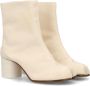 Maison Margiela Witte Leren Laarzen met Tabi Split-Teen Vorm White Dames - Thumbnail 5