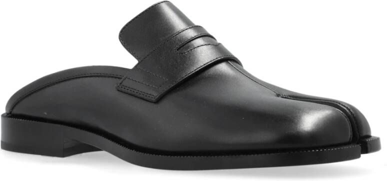 Maison Margiela Slides met uitgesneden 'Tabi' Black Dames