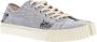 Maison Margiela Denim Geborduurde Sneakers Blauw Heren - Thumbnail 2