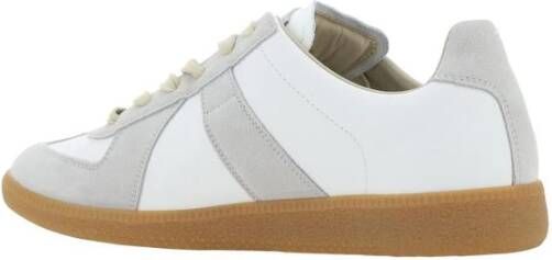 Maison Margiela Sneakers met Suède Details en Rubberen Zool White Heren