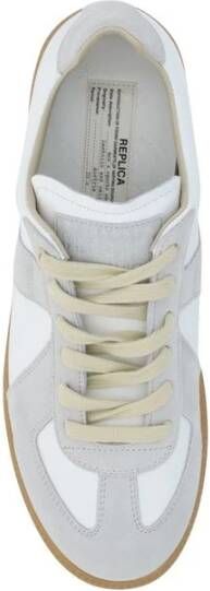 Maison Margiela Sneakers met Suède Details en Rubberen Zool White Heren