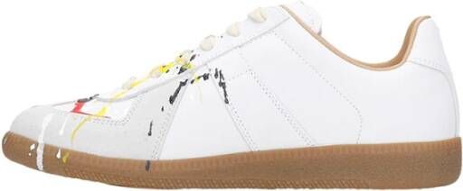 Maison Margiela Witte en Lichtgrijze Sneaker Wit Dames