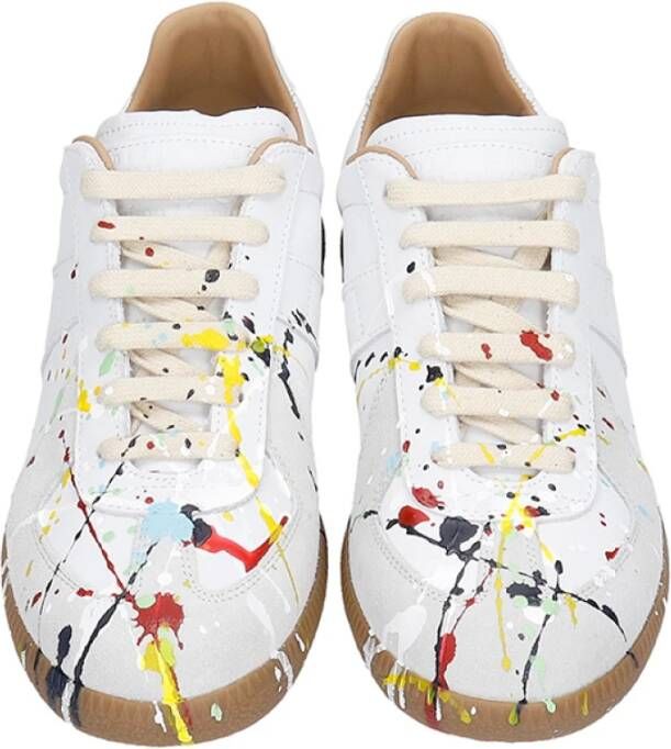 Maison Margiela Witte en Lichtgrijze Sneaker Wit Dames