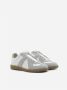 Maison Margiela Witte Leren Sneakers met Grijze Suède Inzetstukken White - Thumbnail 8