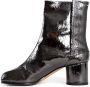 Maison Margiela Spiegeleffect Leren Enkellaarzen Gray Dames - Thumbnail 2