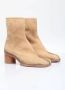 Maison Margiela Suede Tabi Enkellaarzen Beige Heren - Thumbnail 2