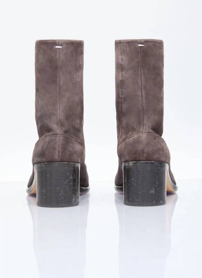 Maison Margiela Suede Tabi Enkellaarzen Brown Heren