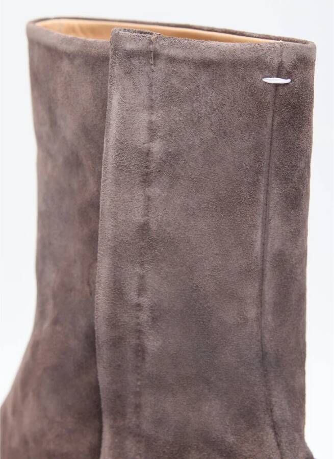 Maison Margiela Suede Tabi Enkellaarzen Brown Heren