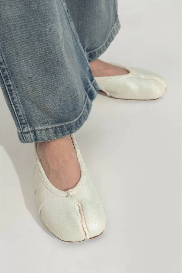 Maison Margiela tabi cut-out ballerina's White Dames