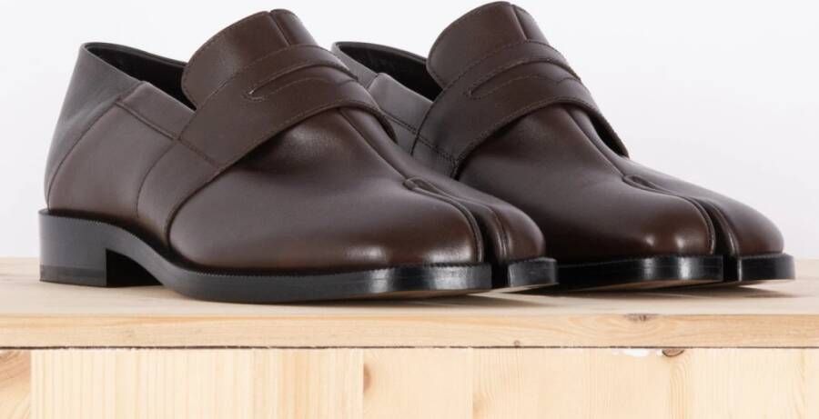 Maison Margiela Tabi Dames Mocassin Bruin Leer Brown Dames