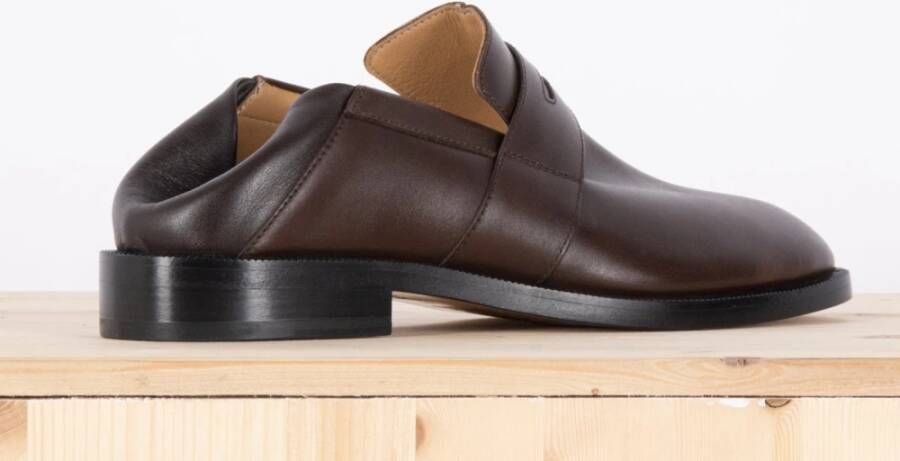 Maison Margiela Tabi Dames Mocassin Bruin Leer Brown Dames